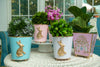 Regency Rabbit Round Cachepot Planter White