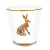 Regency Rabbit Round Cachepot Planter White