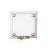 Regency Horse Head Square Cachepot Planter - White