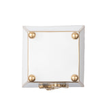 Regency Horse Head Square Cachepot Planter - White