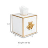 Regency Bee Tissue Box Cover White