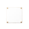 Regency Horse Head Square Wastebasket - White