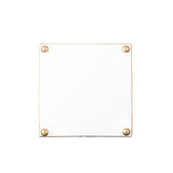 Regency Horse Head Square Wastebasket - White