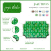 Tennis Enameled Jaye Tray