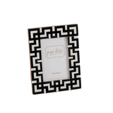 Greek Key Design Key Frame - Black