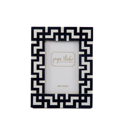 Greek Key Design Key Frame - Gray