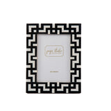 Greek Key Design Key Frame - Black
