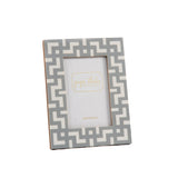 Greek Key Design Key Frame - Gray
