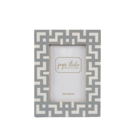 Greek Key Design Key Frame - Black