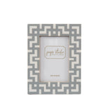 Greek Key Design Key Frame - Gray