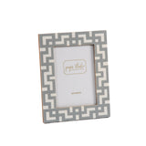 Greek Key Design Key Frame - Gray