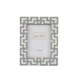 Greek Key Design Key Frame - Gray