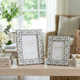 Greek Key Design Key Frame - Gray