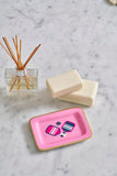 Pickleballs Enameled Laney Tray - Light Pink