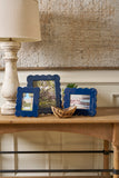 Gracie Scalloped Photo Frame - Indigo Blue