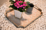 Herringbone Enameled Jaye Tray