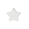 Checked Star Ornament - Black