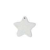 Checked Star Ornament - Red