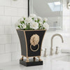 Paws & Claws Fluted Square Cachepot Planter Black