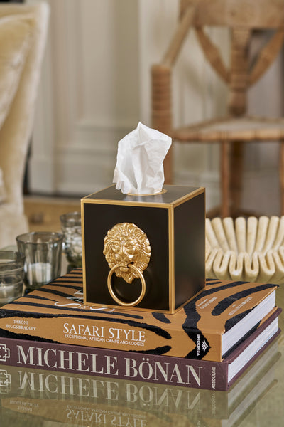 Paws & Claws Tissue Box Cover Black