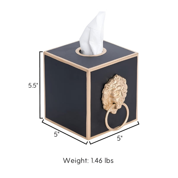 Paws & Claws Tissue Box Cover Black