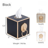 Paws & Claws Tissue Box Cover Black