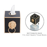Paws & Claws Tissue Box Cover Black