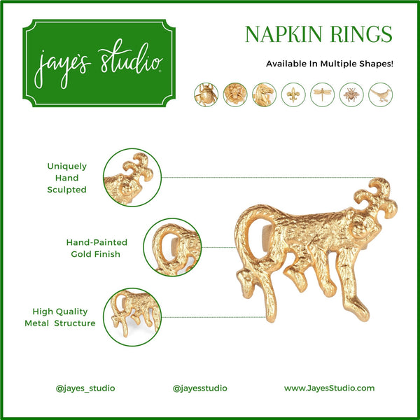 Monkey Napkin Ring (12pk)