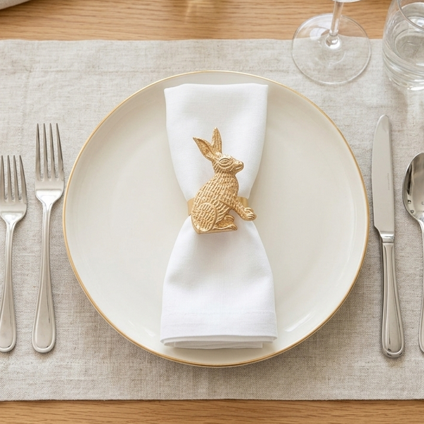 Rabbit Napkin Ring (4pk)
