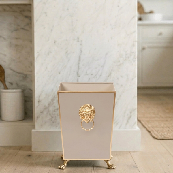 Paws & Claws Square Wastebasket Natural