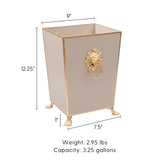 Paws & Claws Square Wastebasket Natural