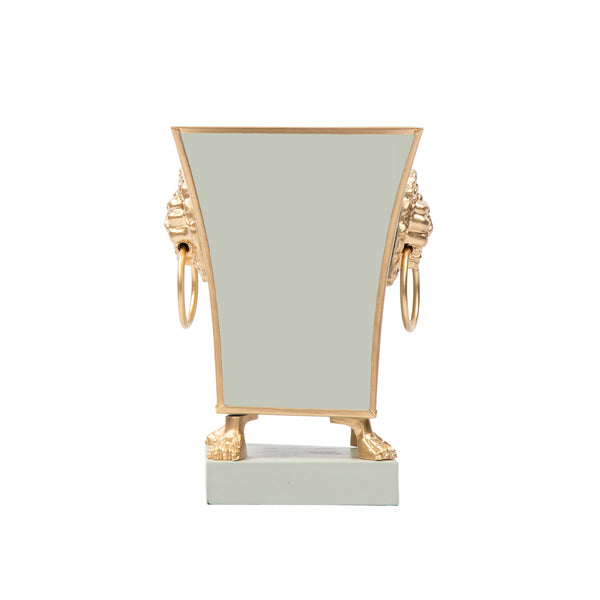 Paws & Claws Fluted Square Cachepot Planter Sage Green 6