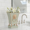 Paws & Claws Fluted Square Cachepot Planter Sage Green 6