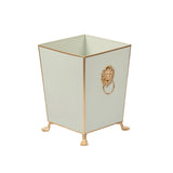 Paws & Claws Square Wastebasket Sage Green 9