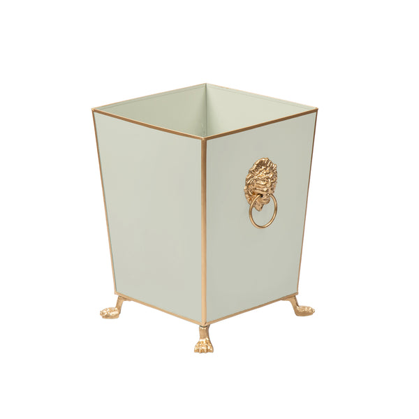 Paws & Claws Square Wastebasket Sage Green 9