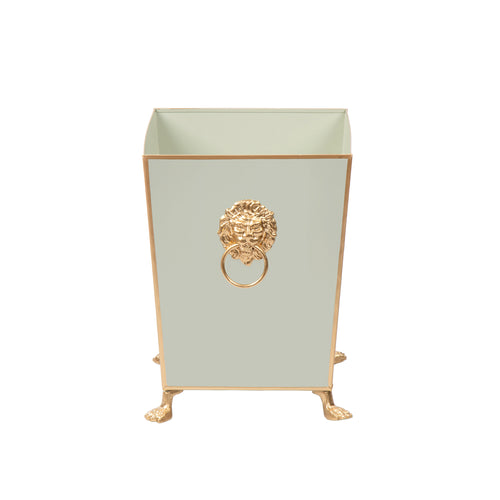 Paws & Claws Square Wastebasket Sage Green 9
