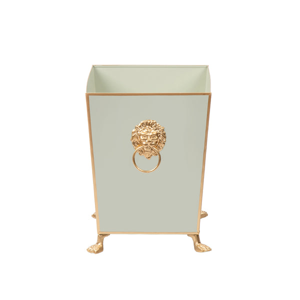 Paws & Claws Square Wastebasket Sage Green 9