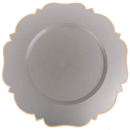 Garden Party Enameled Charger (4pk) - Taupe