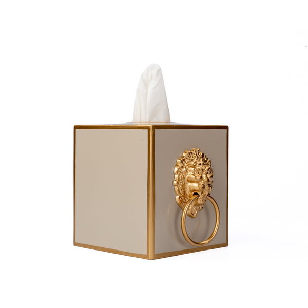 Paws & Claws Tissue Box Cover Taupe