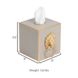 Paws & Claws Tissue Box Cover Taupe