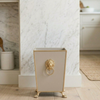 Paws & Claws Square Wastebasket Taupe