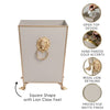 Paws & Claws Square Wastebasket Taupe