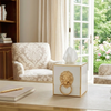 Paws & Claws Tissue Box Cover White