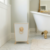Paws & Claws Square Wastebasket White