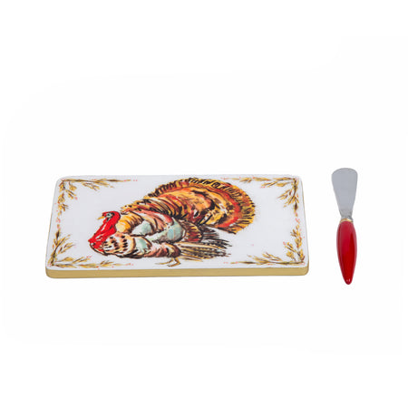 Gobbles Enameled Chang Mai Tray 10x14