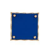 Merry Enameled Chang Mai Tray 6x6 - Blue