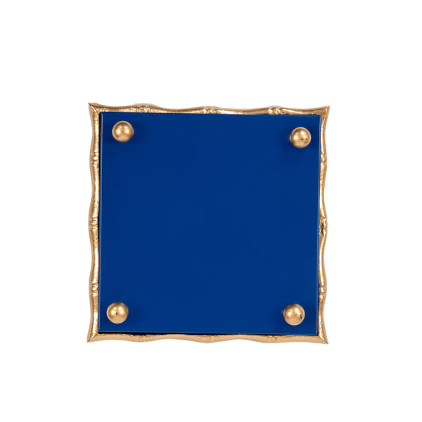 Merry Enameled Chang Mai Tray 6x6 - Blue