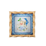 Merry Enameled Chang Mai Tray 6x6 - Blue