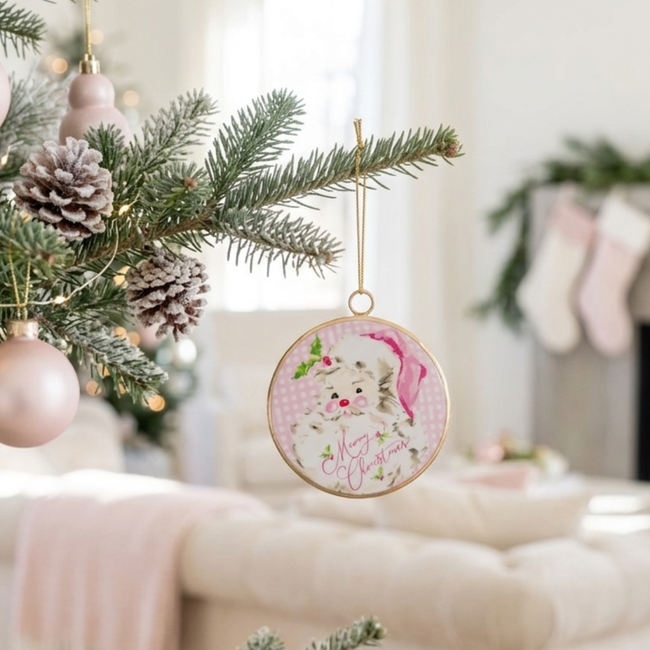 Merry Ornament (single) - Light Pink