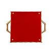 Merry Enameled Chang Mai Tray 12x12 - Red